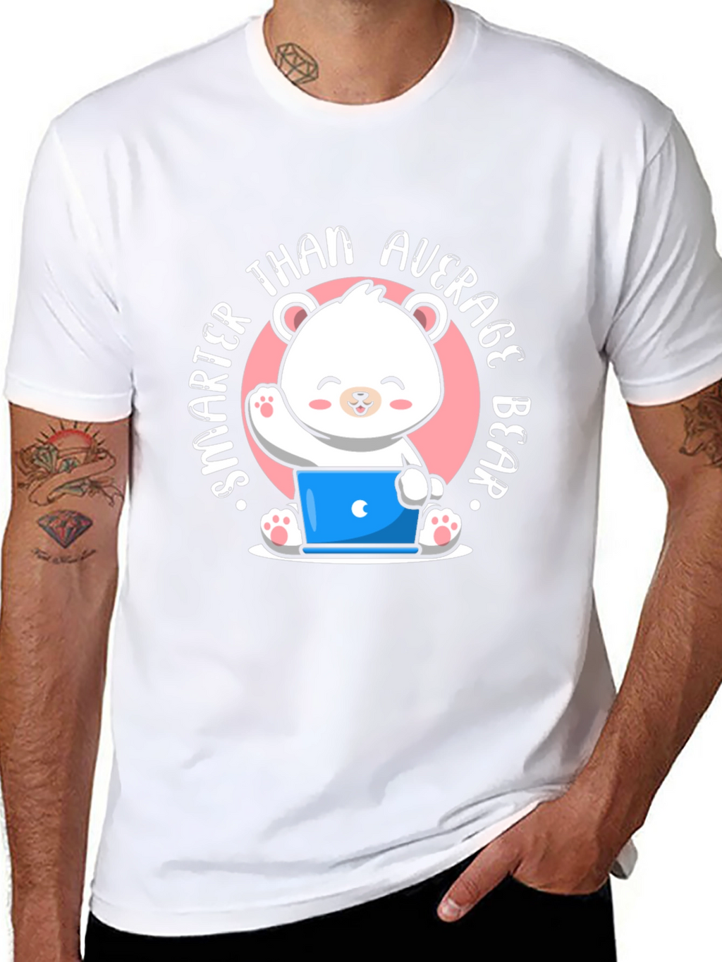 Smarter Than Average Bear T-Shirt - Cute Cartoon Design