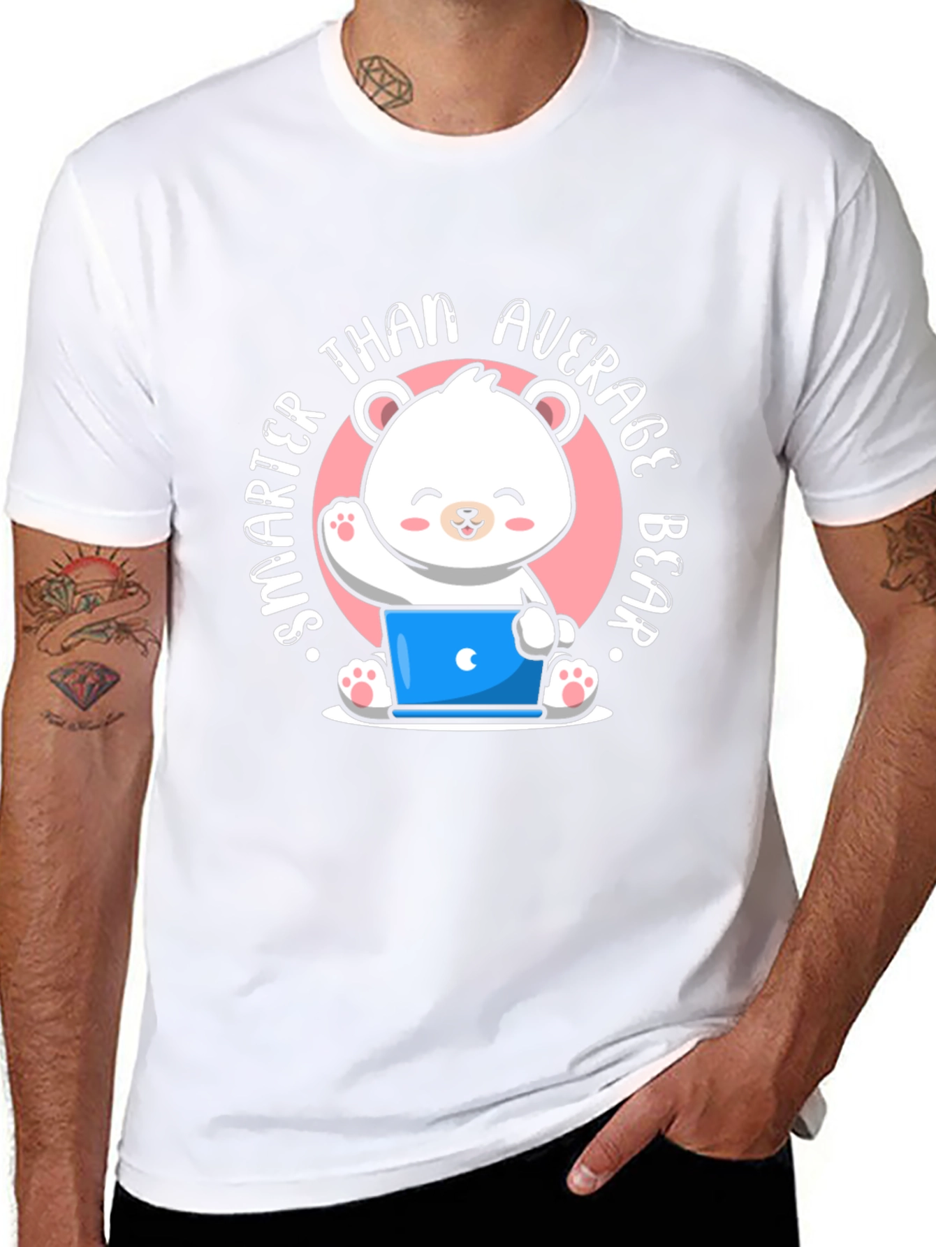 Smarter Than Average Bear T-Shirt - Cute Cartoon Design