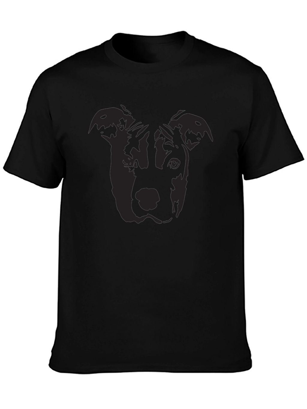 Dog Silhouette T-Shirt - Black Graphic Tee