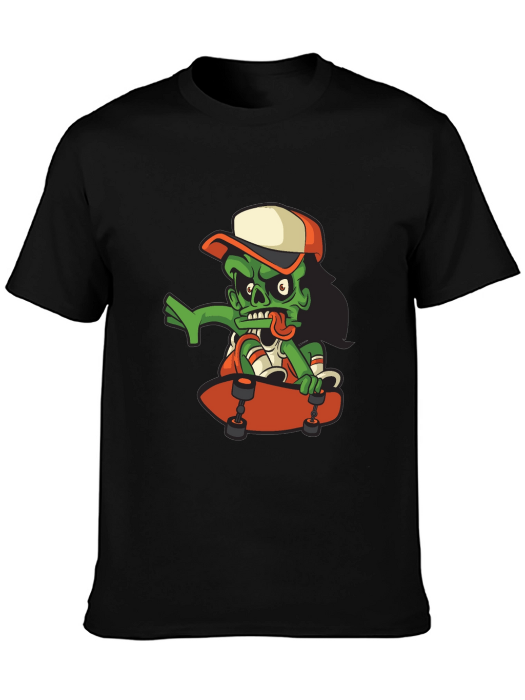 Zombie Skateboarder Graphic T-Shirt