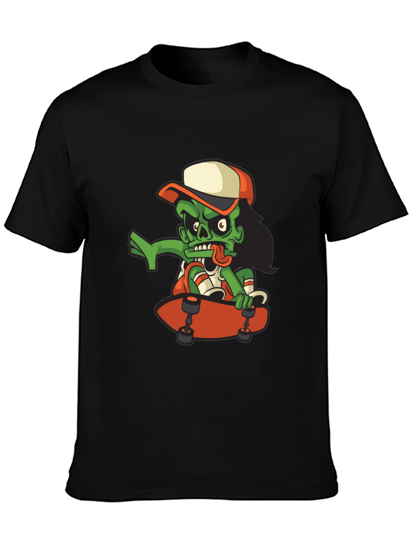 Zombie Skateboarder Graphic T-Shirt