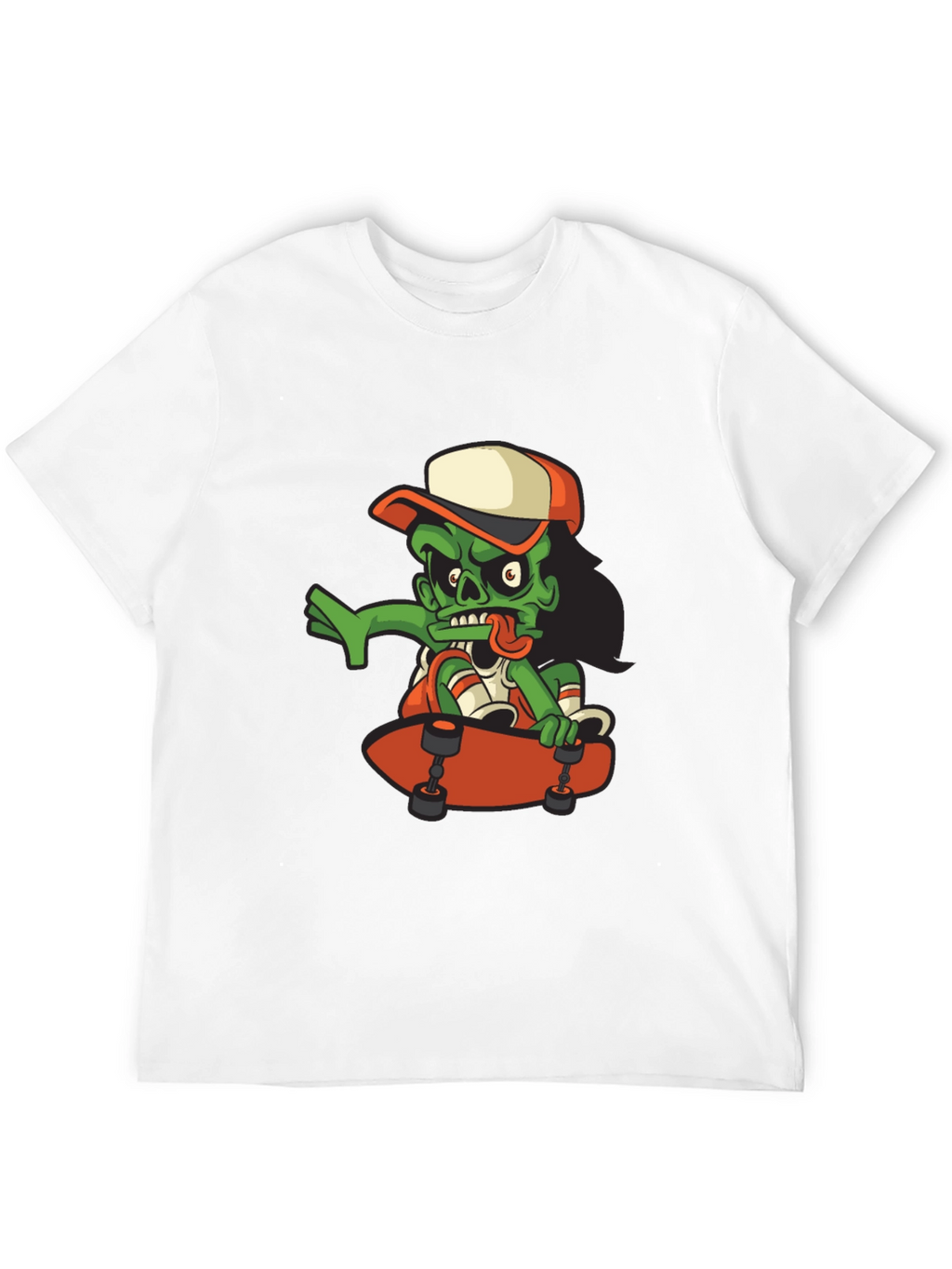 Zombie Skateboarder Graphic T-Shirt