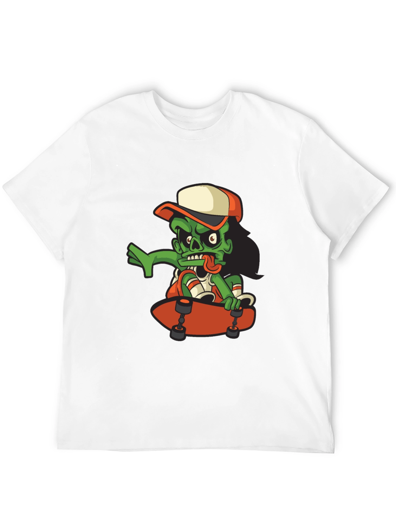 Zombie Skateboarder Graphic T-Shirt