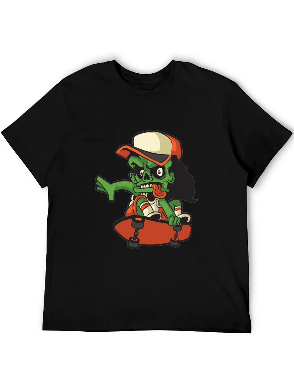 Zombie Skateboarder Graphic T-Shirt