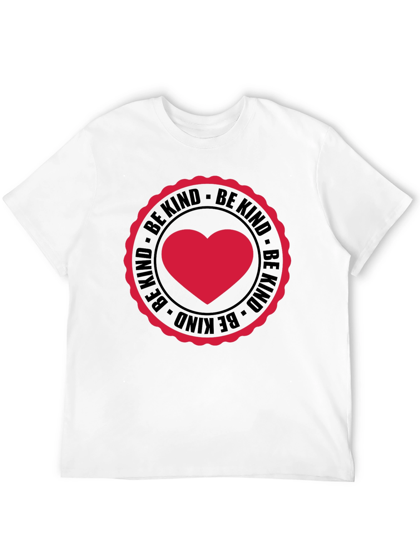 Be Kind Heart Graphic Tee - Black Casual Shirt
