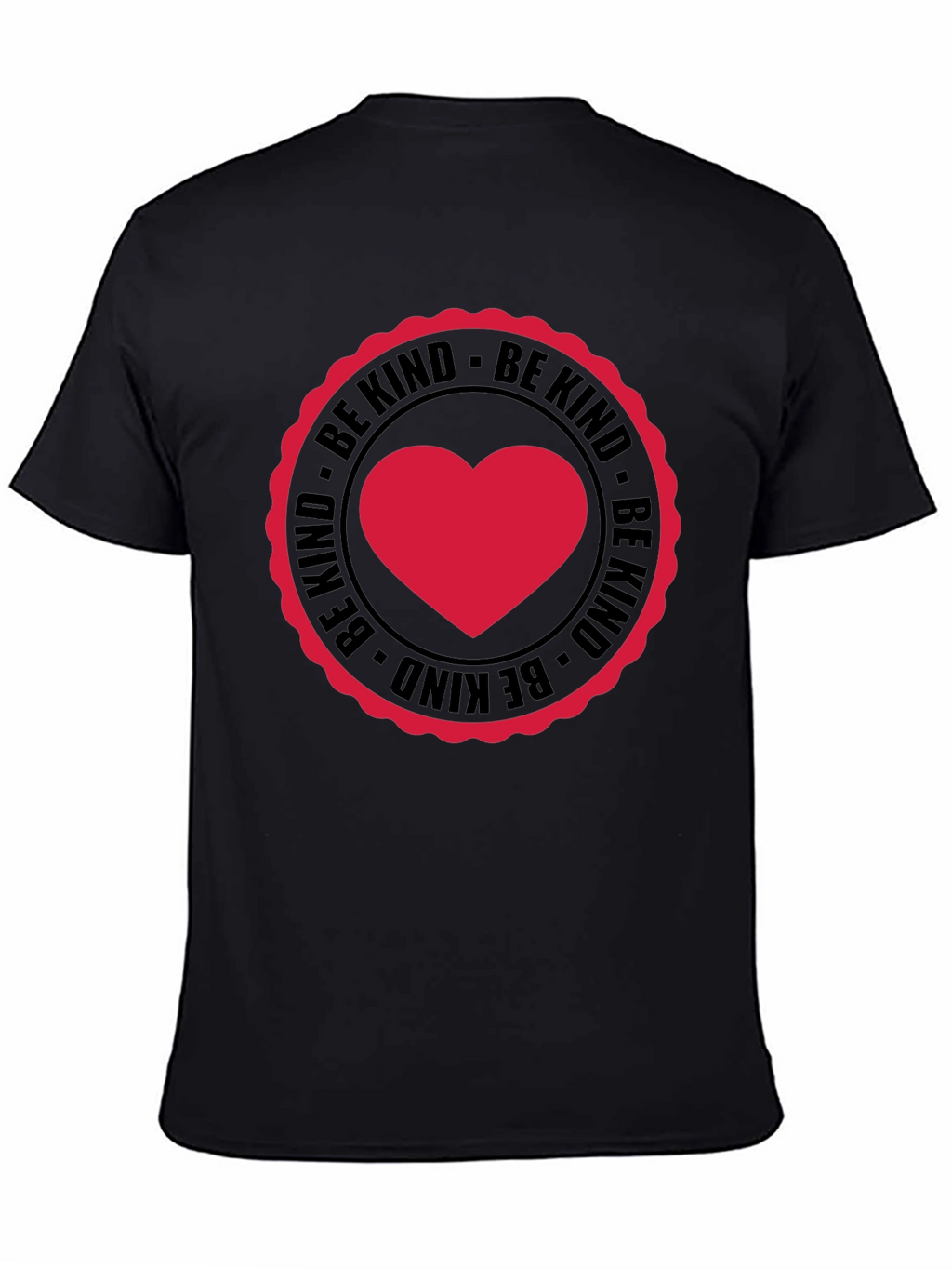 Be Kind Heart Graphic Tee - Black Casual Shirt