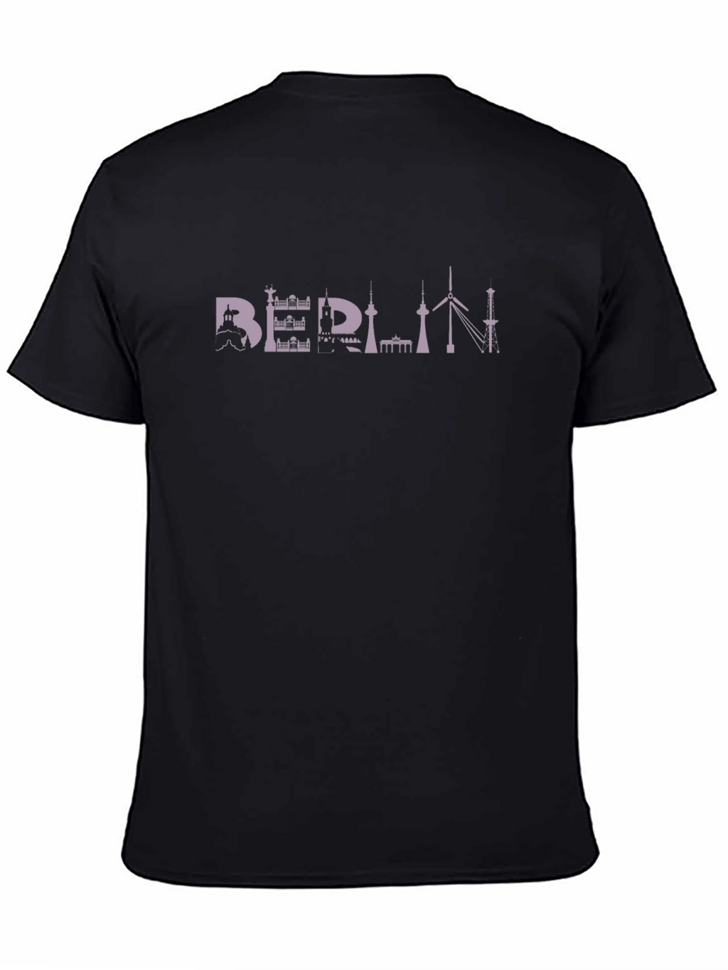 Berlin Skyline Black T-Shirt