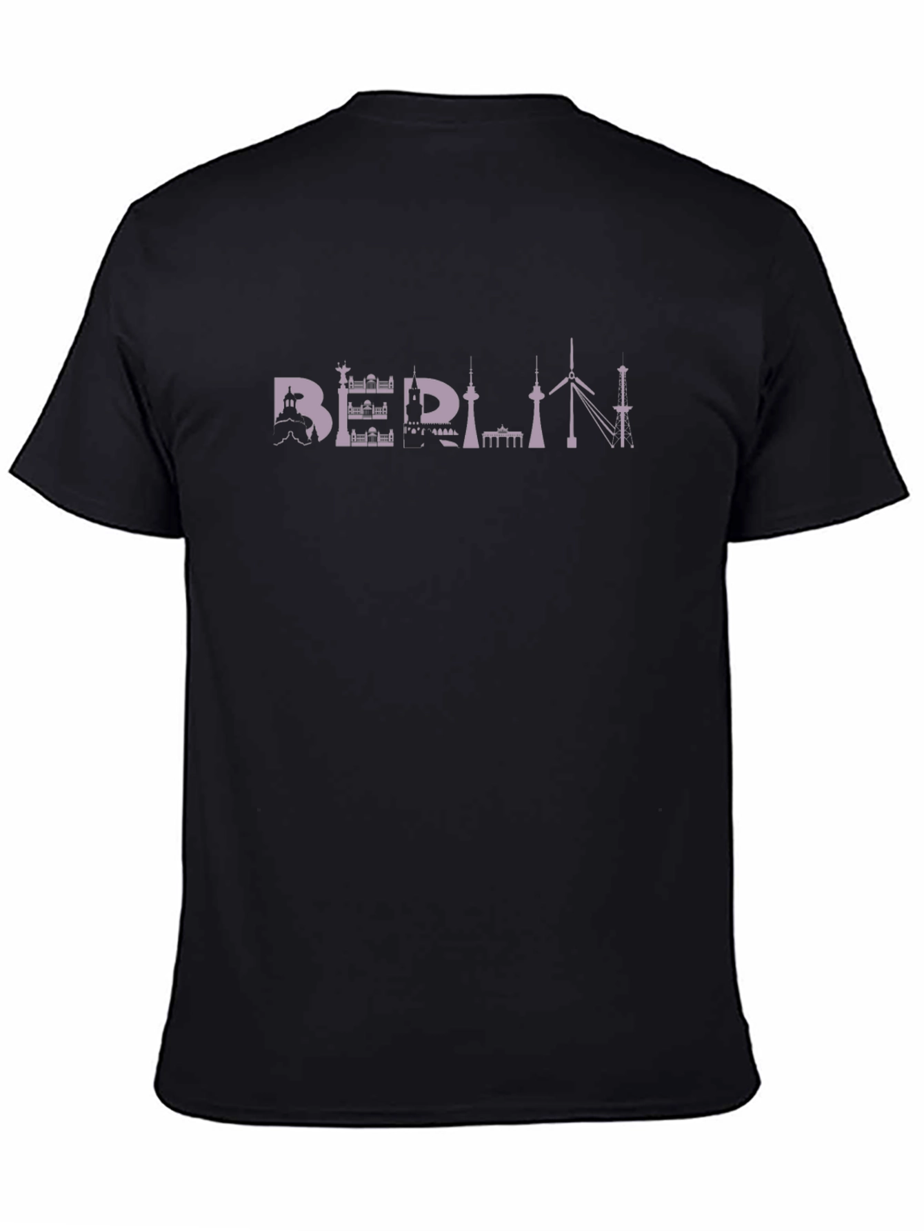 Berlin Skyline Black T-Shirt