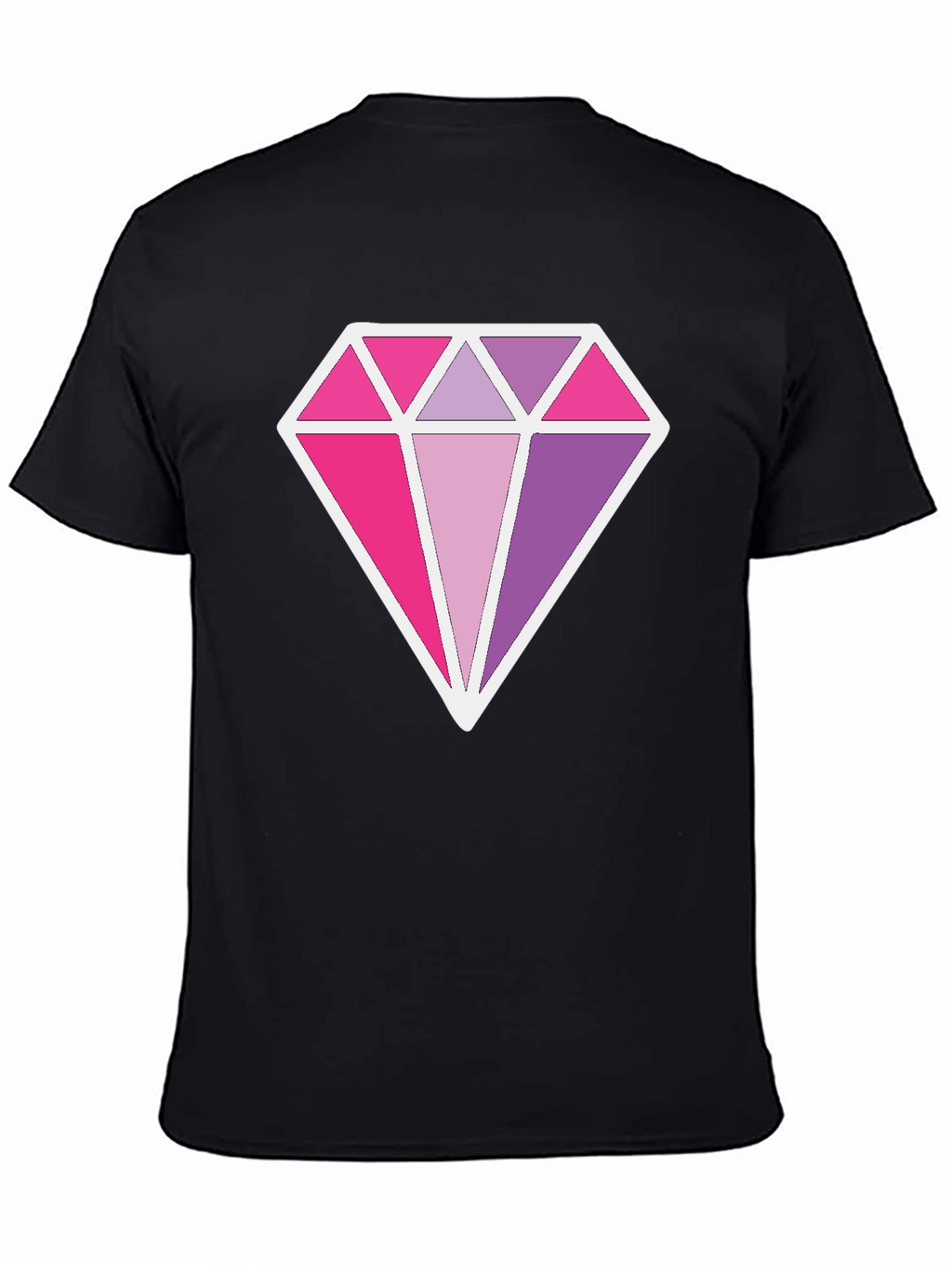 Diamond Prism Graphic Black T-Shirt