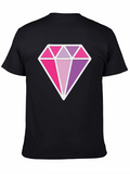 Diamond Prism Graphic Black T-Shirt
