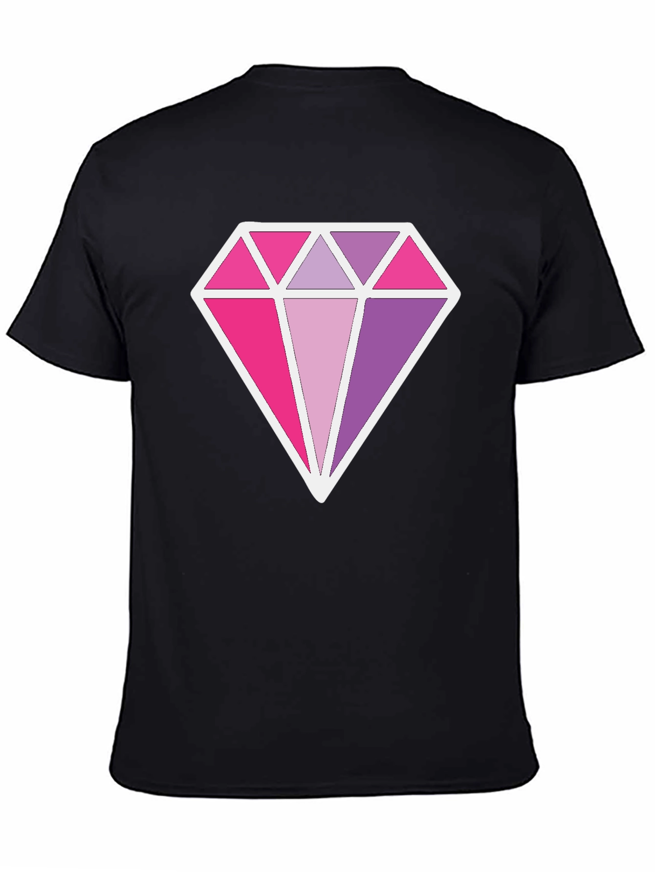 Diamond Prism Graphic Black T-Shirt
