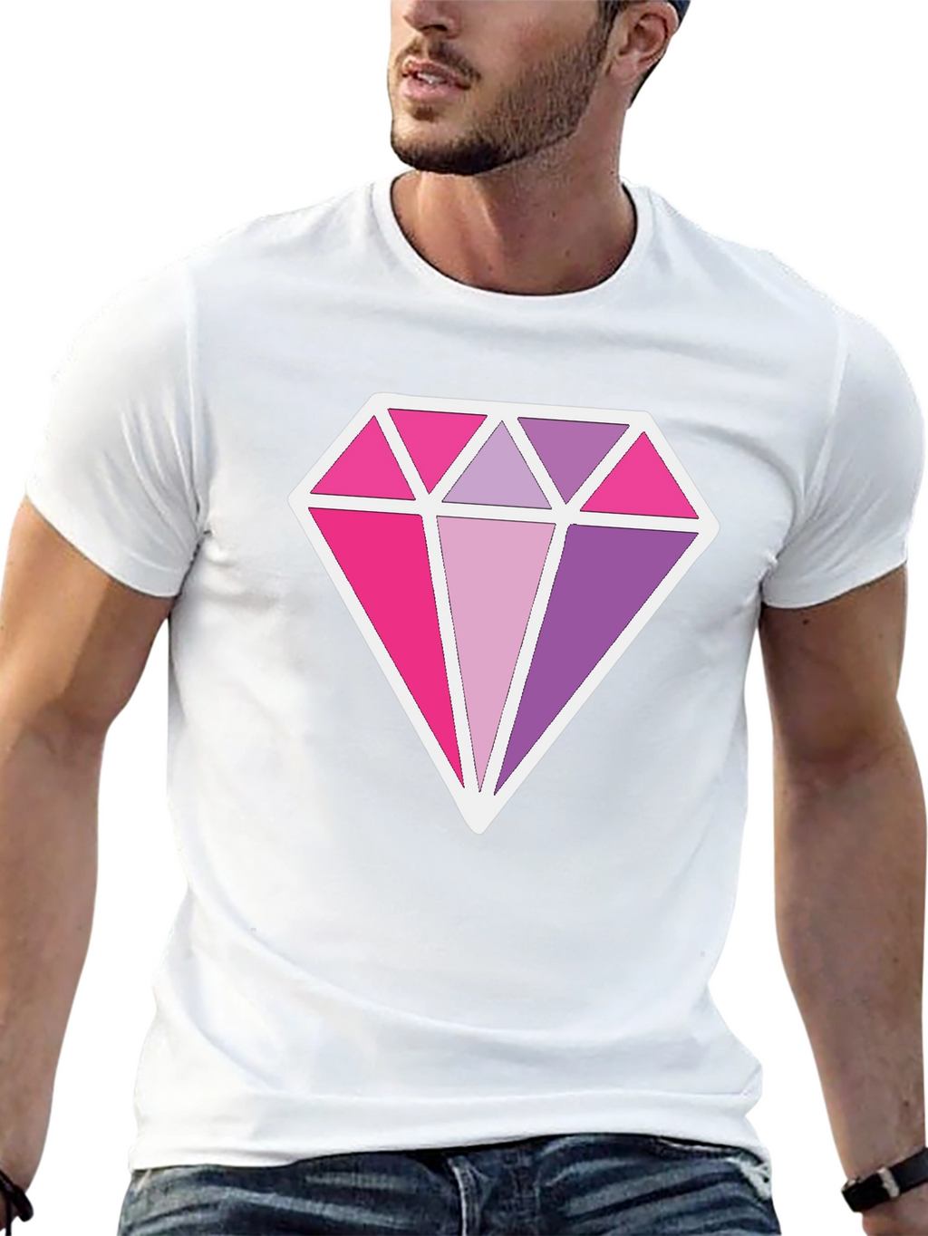 Diamond Prism Graphic Black T-Shirt