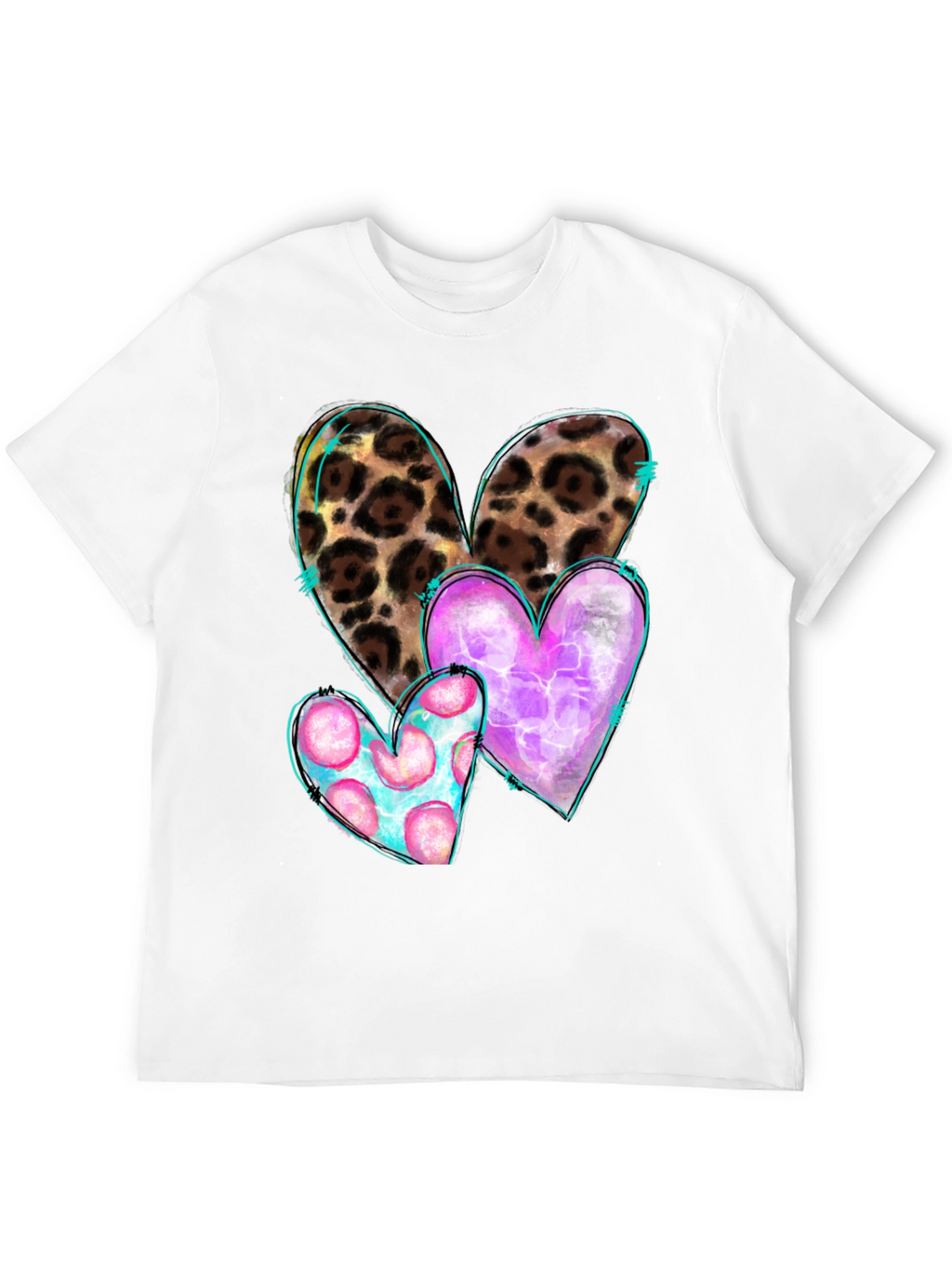 Mens Heart Graphic Tee