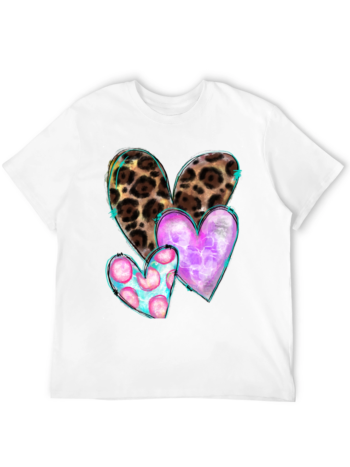 Mens Heart Graphic Tee