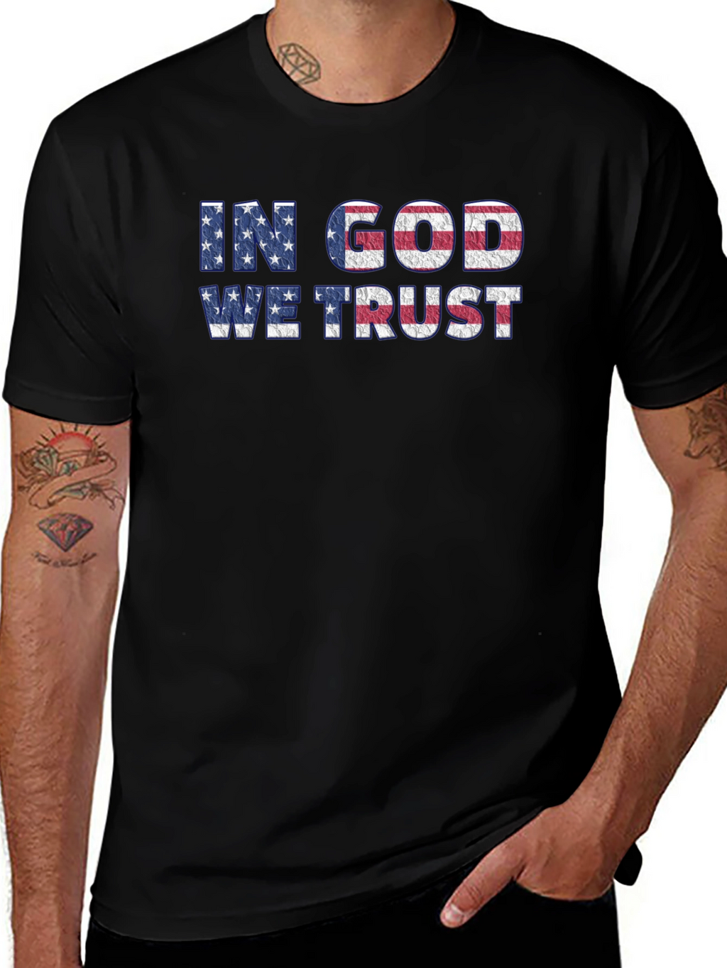 In God We Trust American Flag T-Shirt