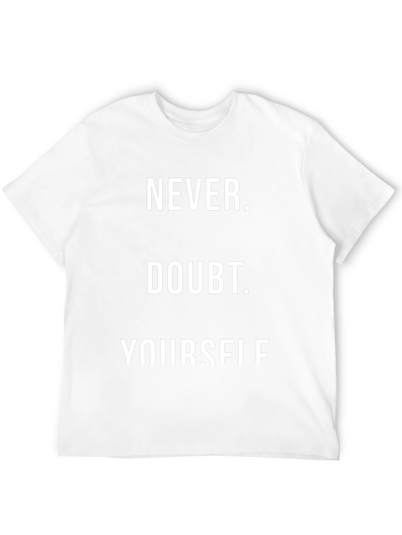 Never Doubt Yourself Black Graphic Tee