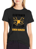 Electrician Short Circuit Humor Graphic Tee
