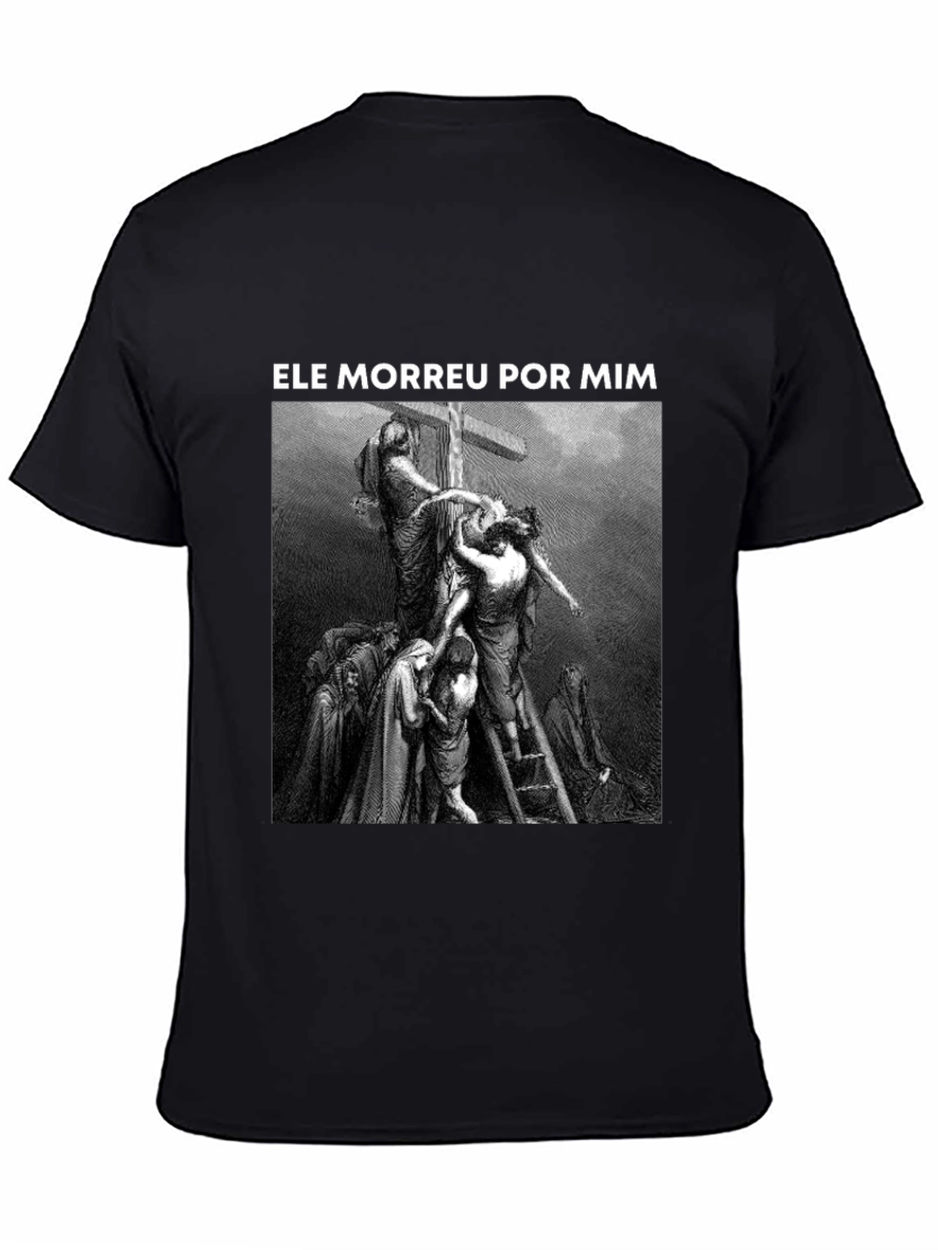 He Died For Me Graphic Tee - Black