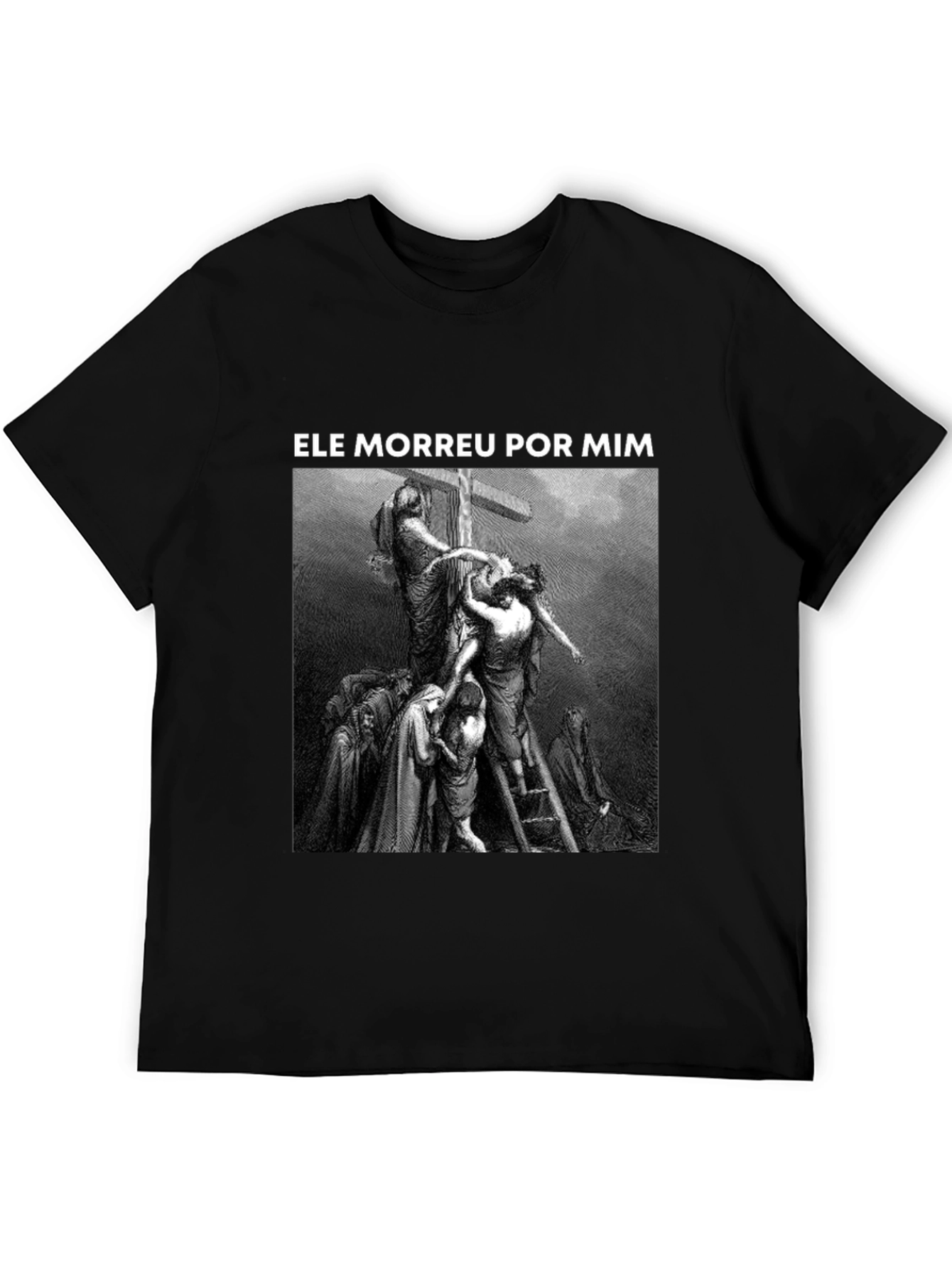He Died For Me Graphic Tee - Black