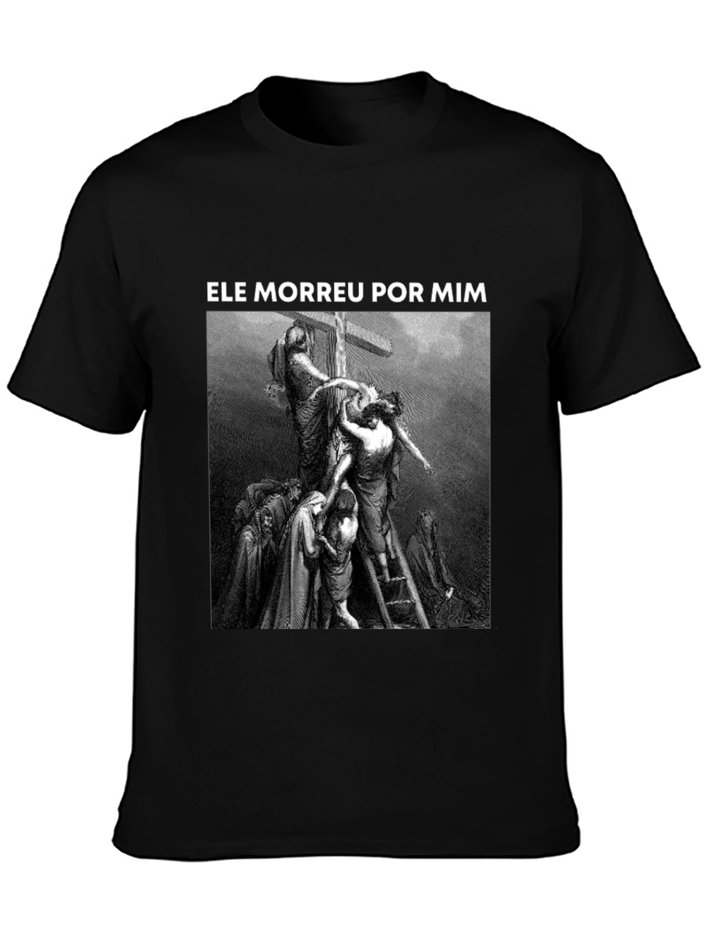 He Died For Me Graphic Tee - Black