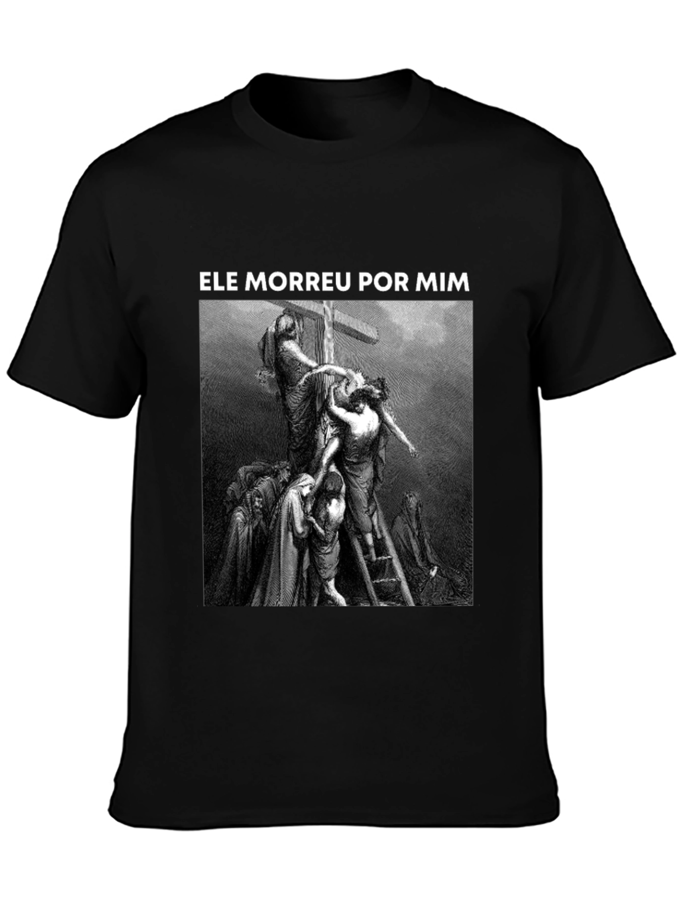 He Died For Me Graphic Tee - Black