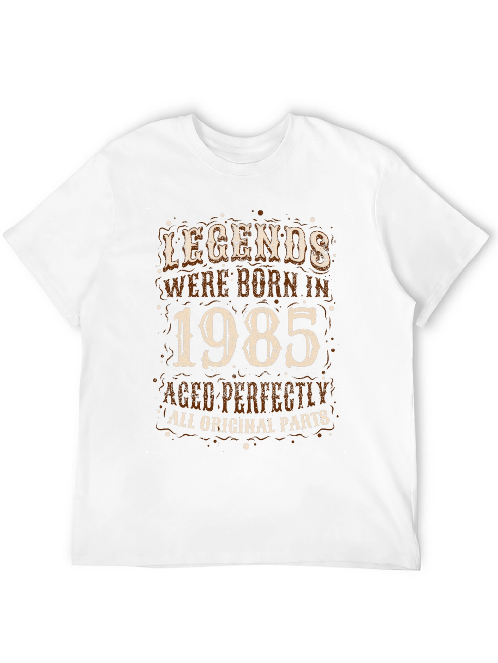 Legends Born in 1985 Black Graphic Tee