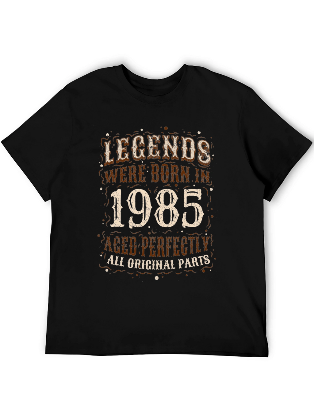 Legends Born in 1985 Black Graphic Tee