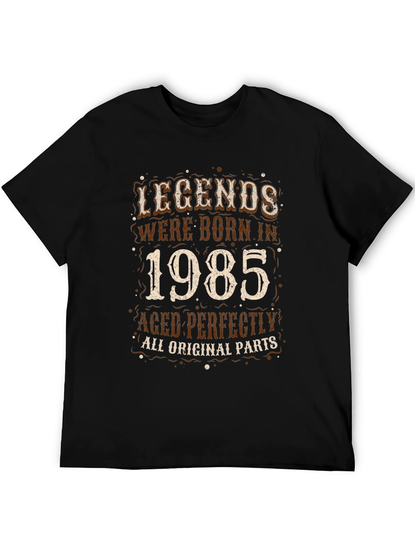 Legends Born in 1985 Black Graphic Tee