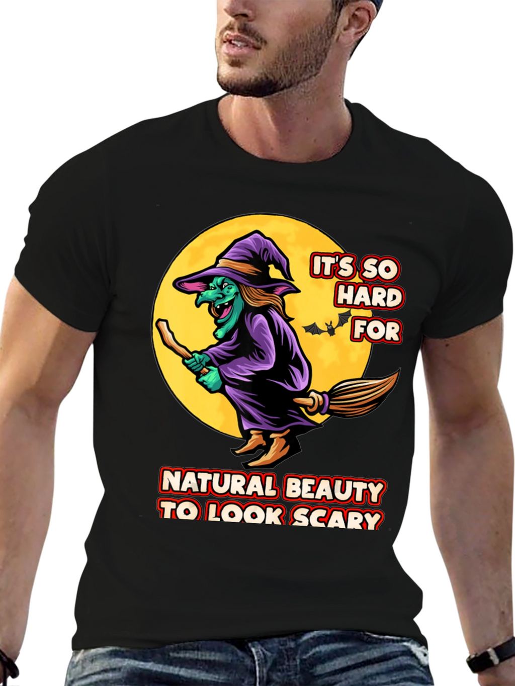 Funny Witch T-Shirt - Natural Beauty Halloween Costume
