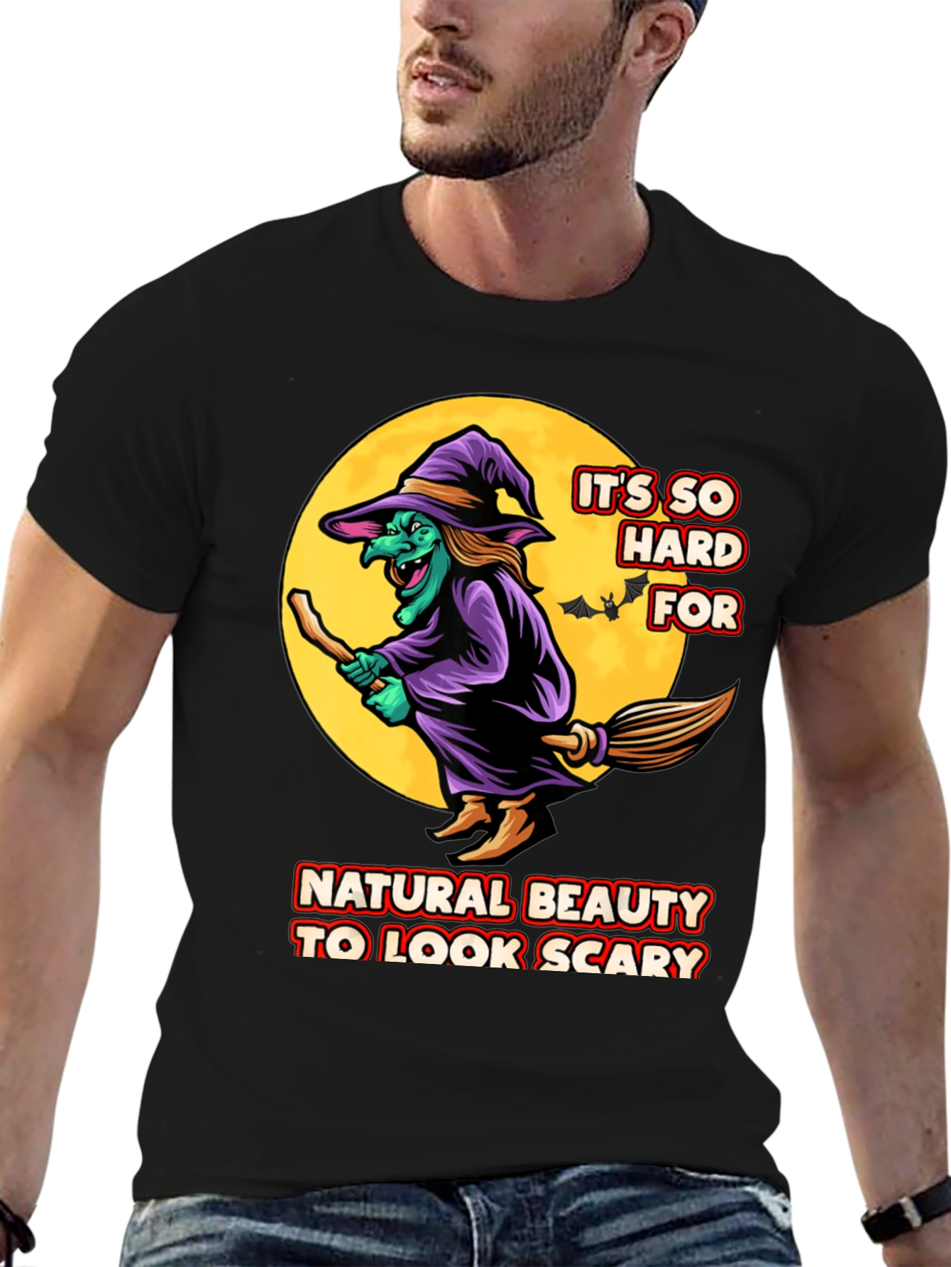 Funny Witch T-Shirt - Natural Beauty Halloween Costume