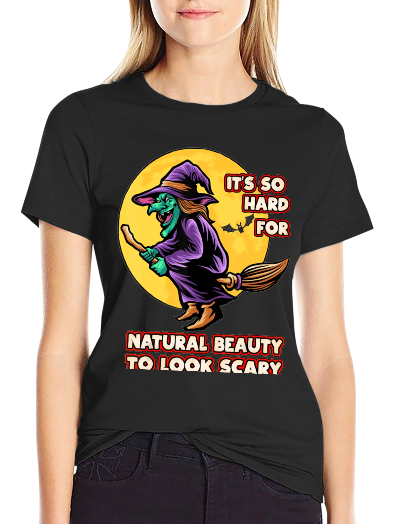 Funny Witch T-Shirt - Natural Beauty Halloween Costume