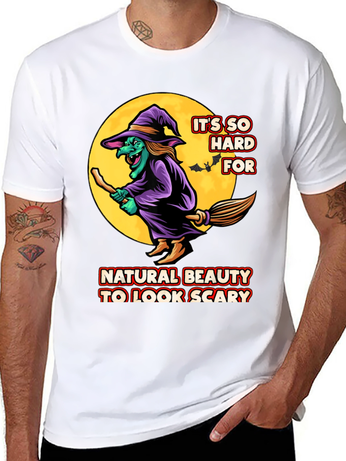 Funny Witch T-Shirt - Natural Beauty Halloween Costume