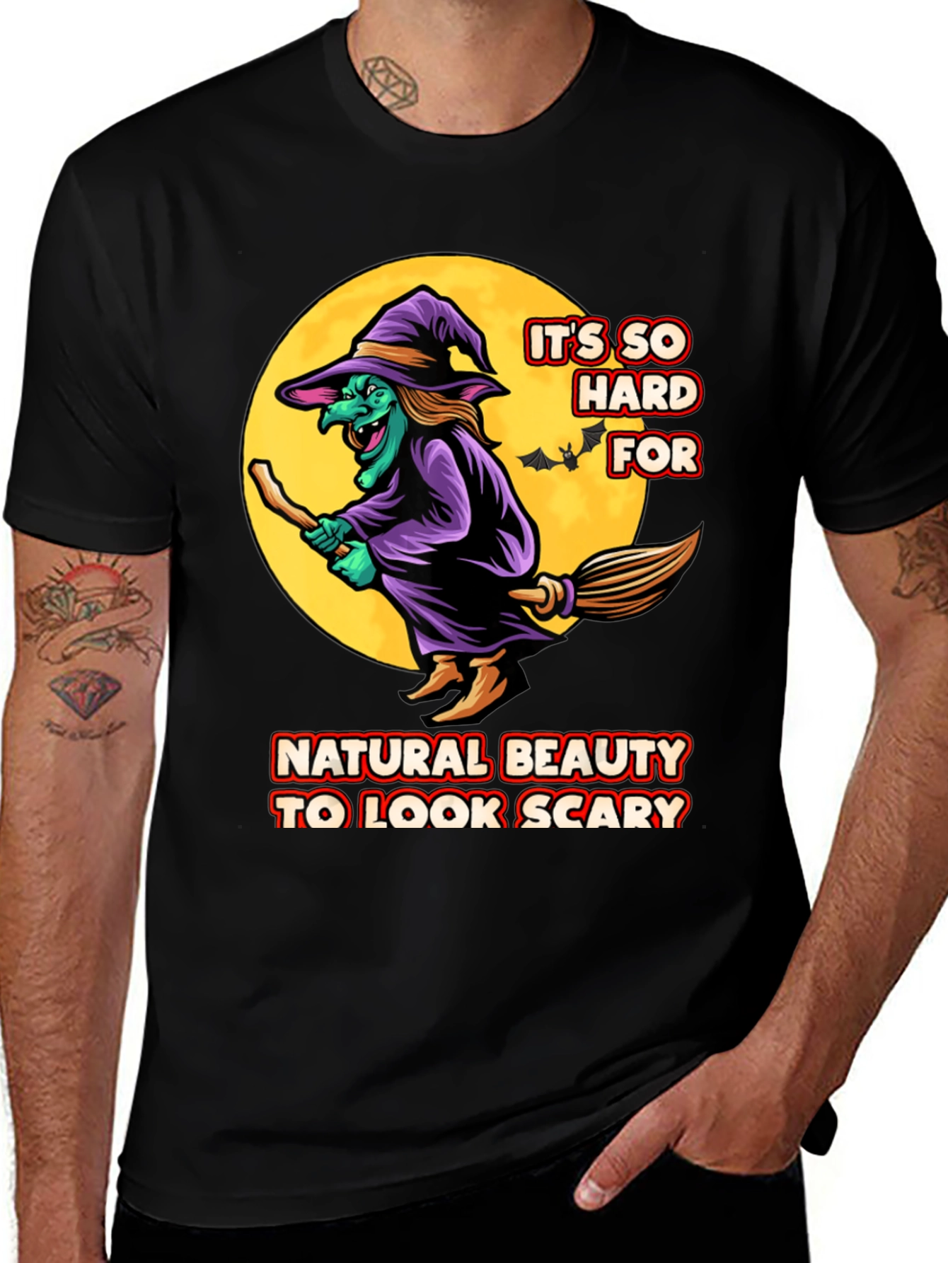 Funny Witch T-Shirt - Natural Beauty Halloween Costume