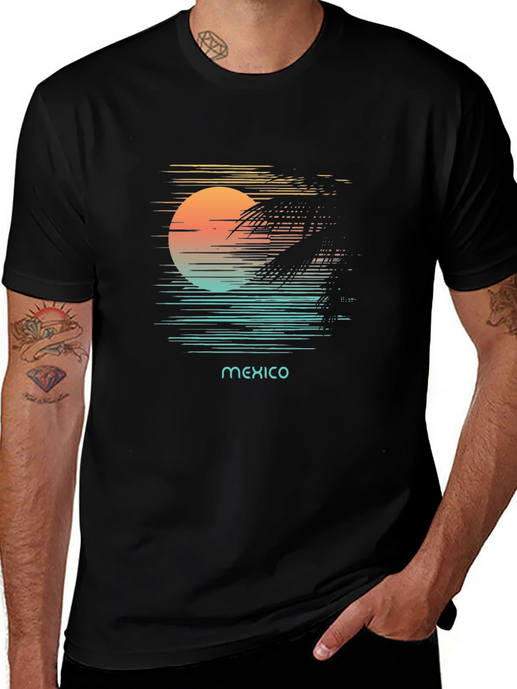 Mexico Sunset Graphic T-Shirt
