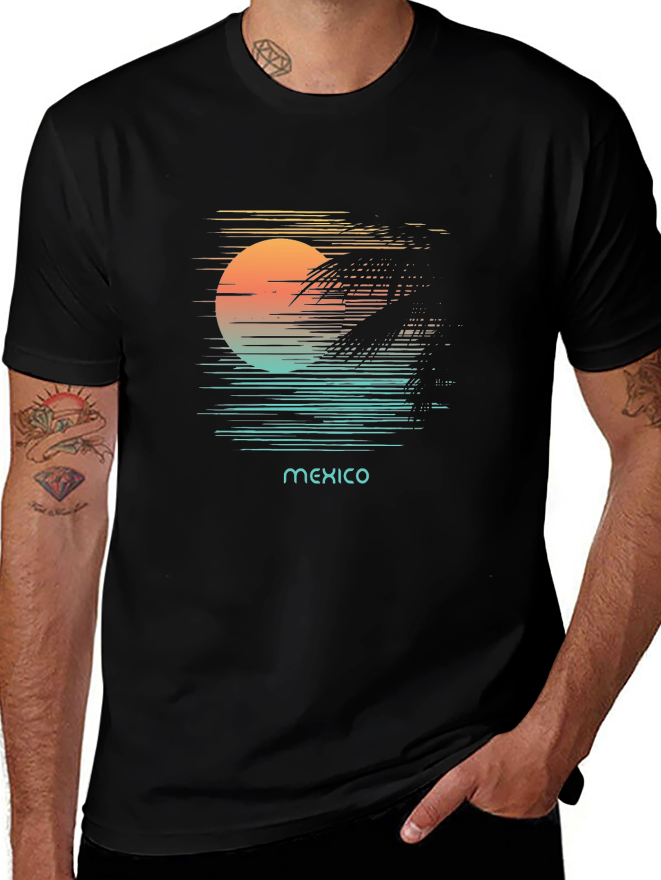 Mexico Sunset Graphic T-Shirt