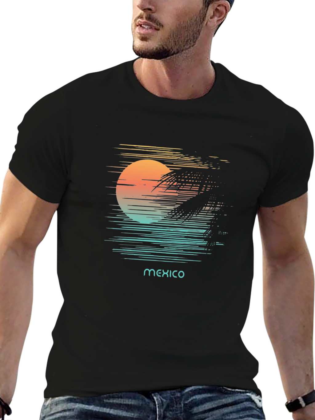 Mexico Sunset Graphic T-Shirt