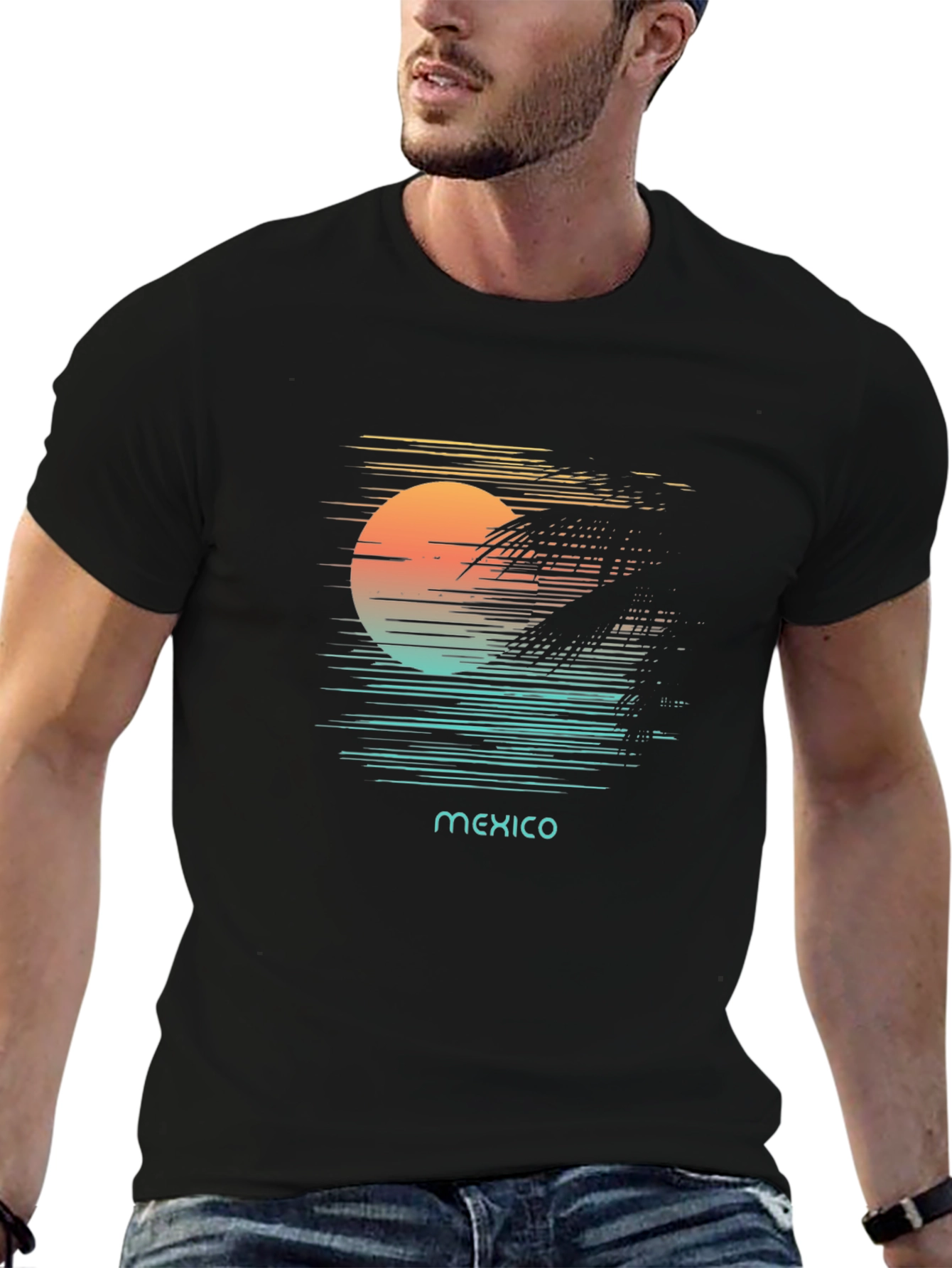 Mexico Sunset Graphic T-Shirt