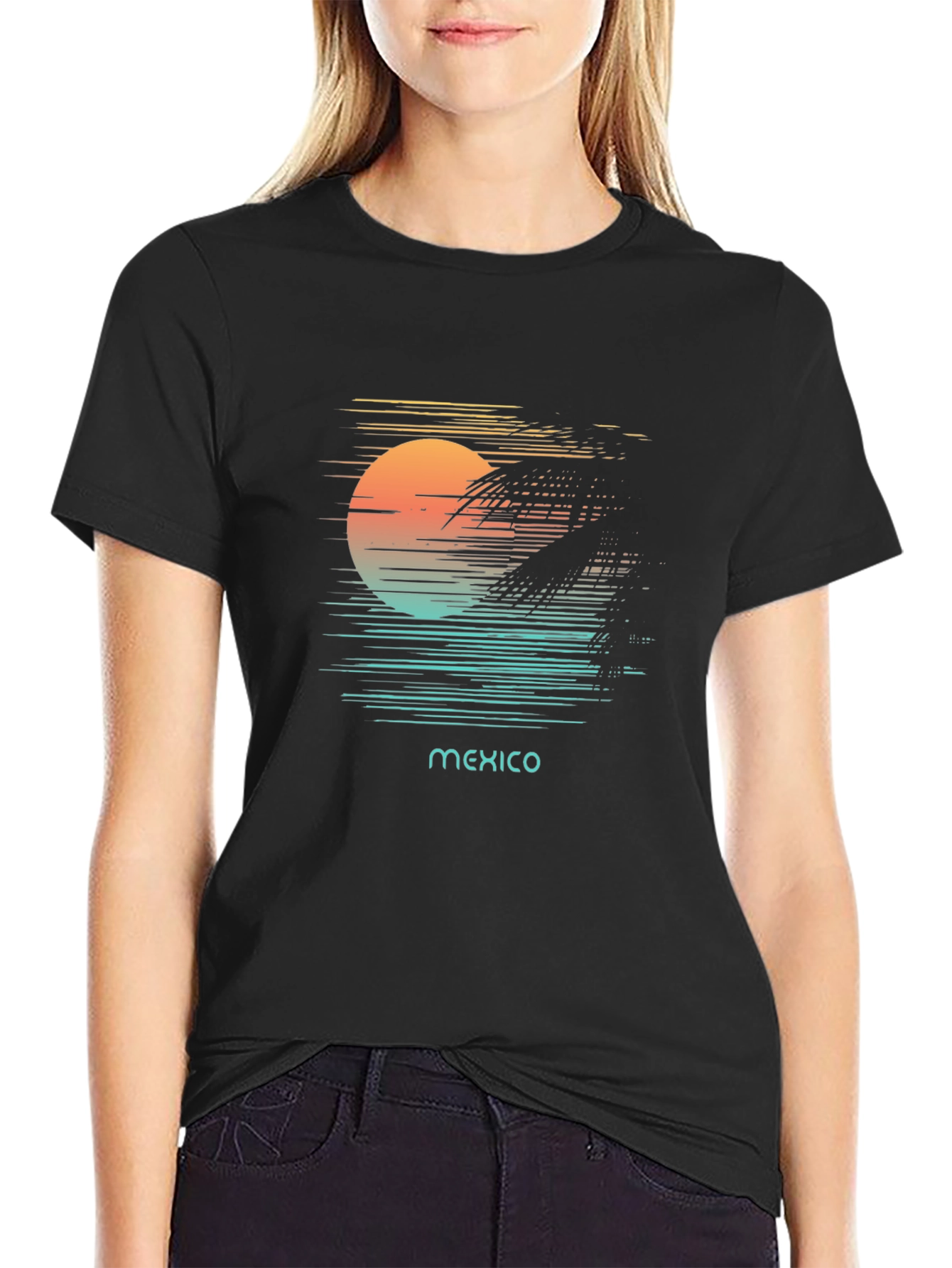 Mexico Sunset Graphic T-Shirt