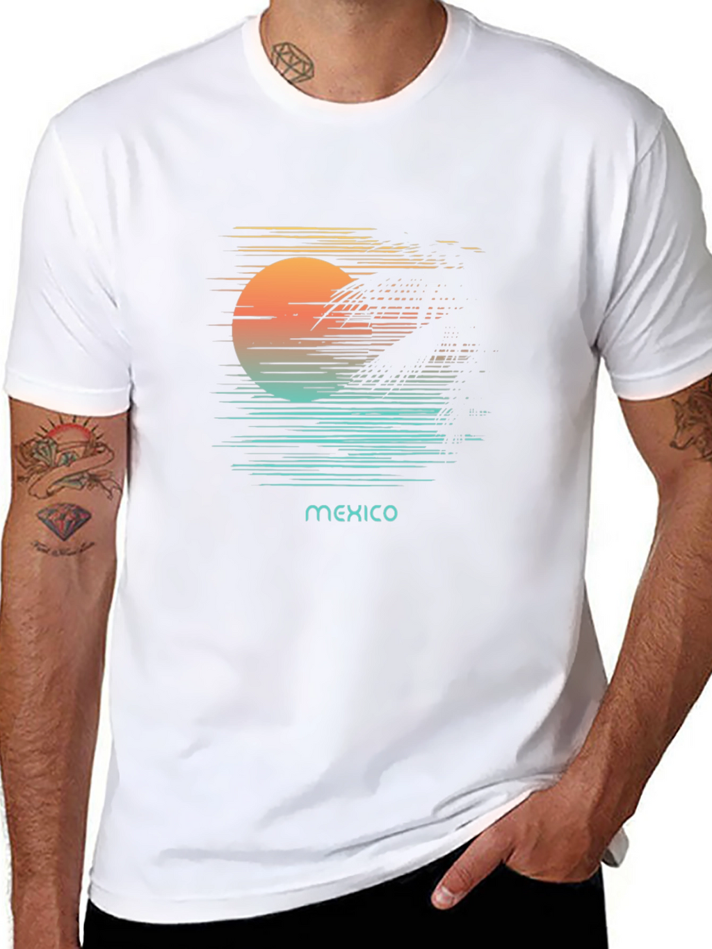 Mexico Sunset Graphic T-Shirt