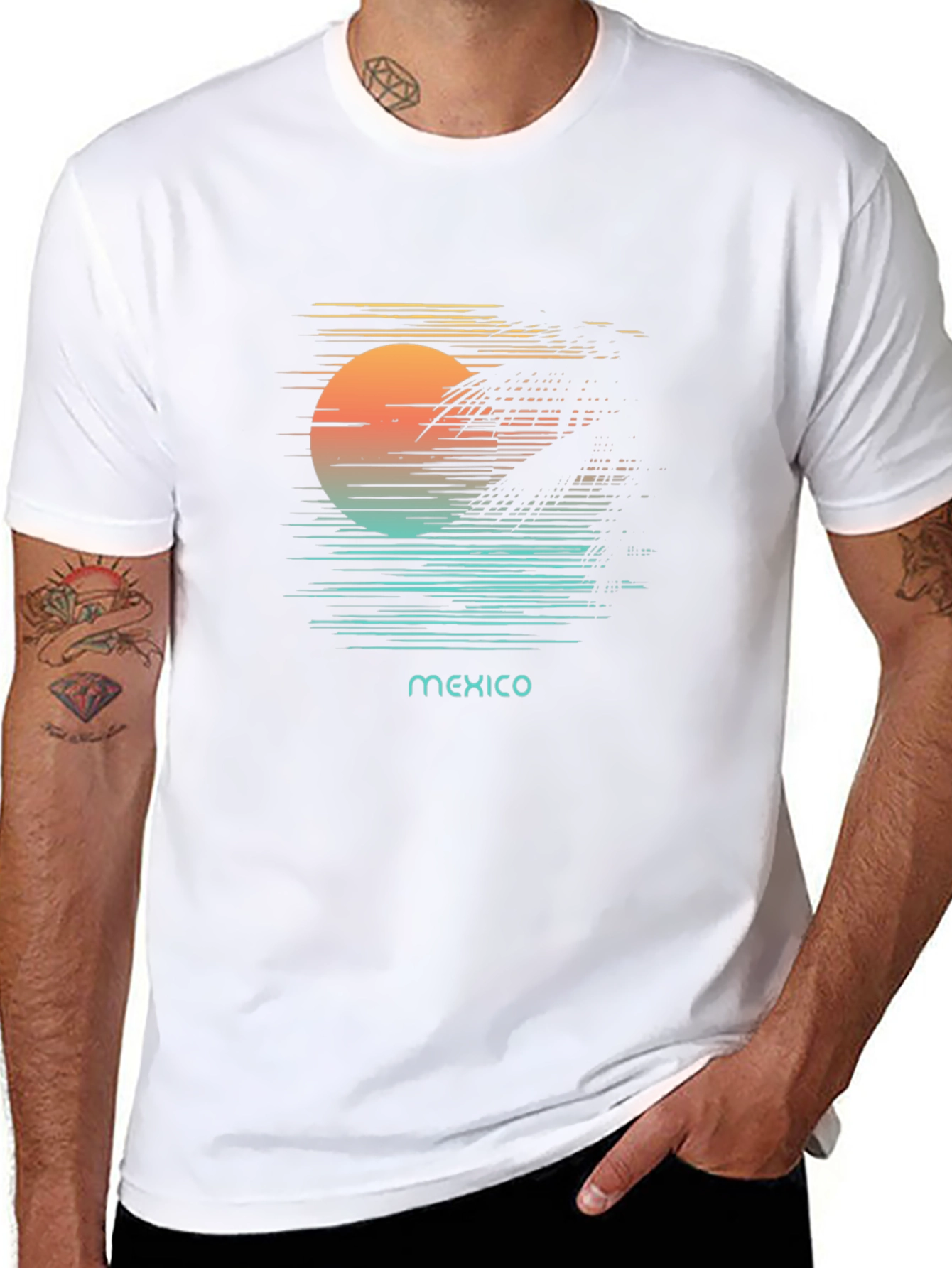 Mexico Sunset Graphic T-Shirt