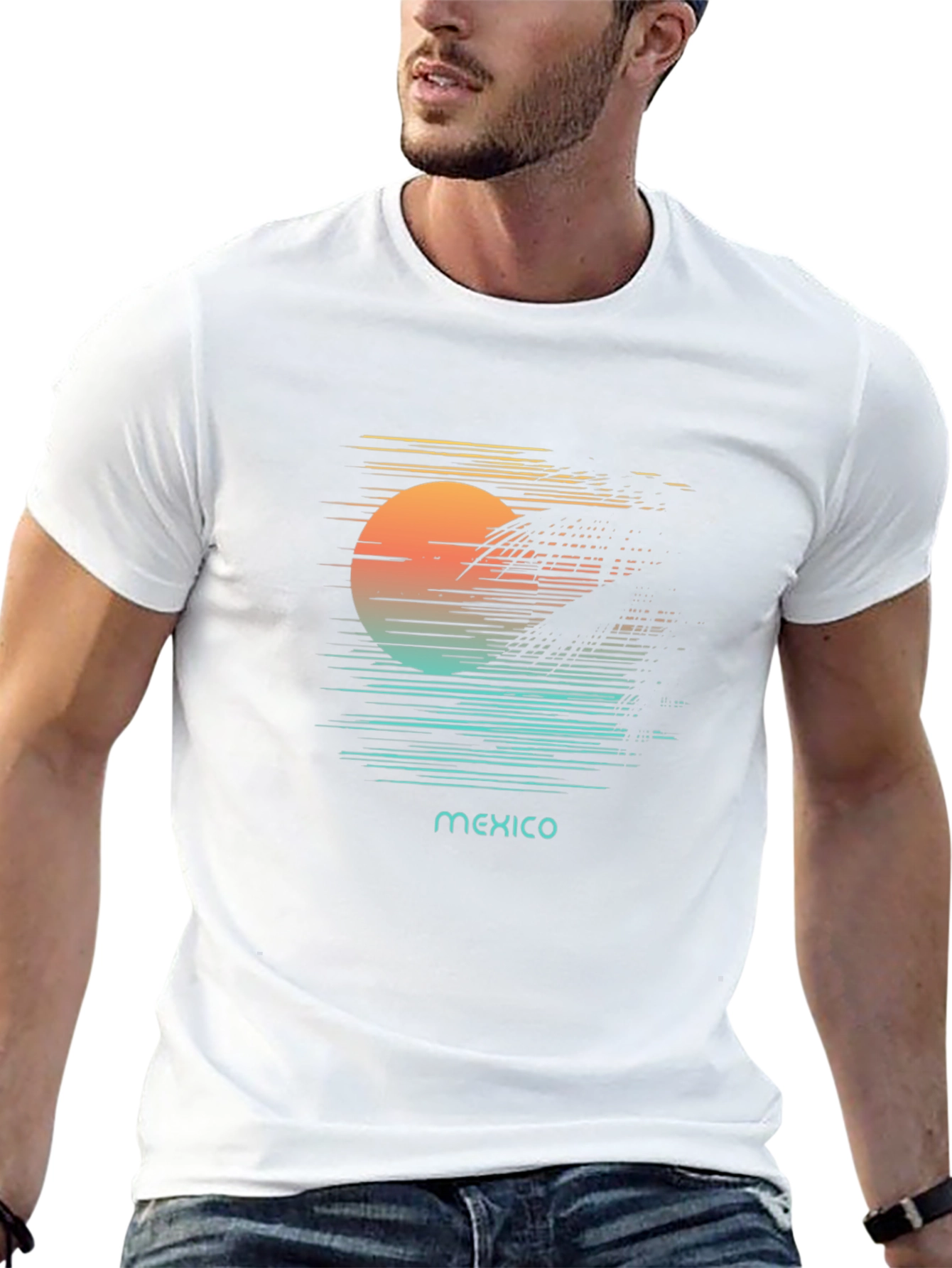 Mexico Sunset Graphic T-Shirt
