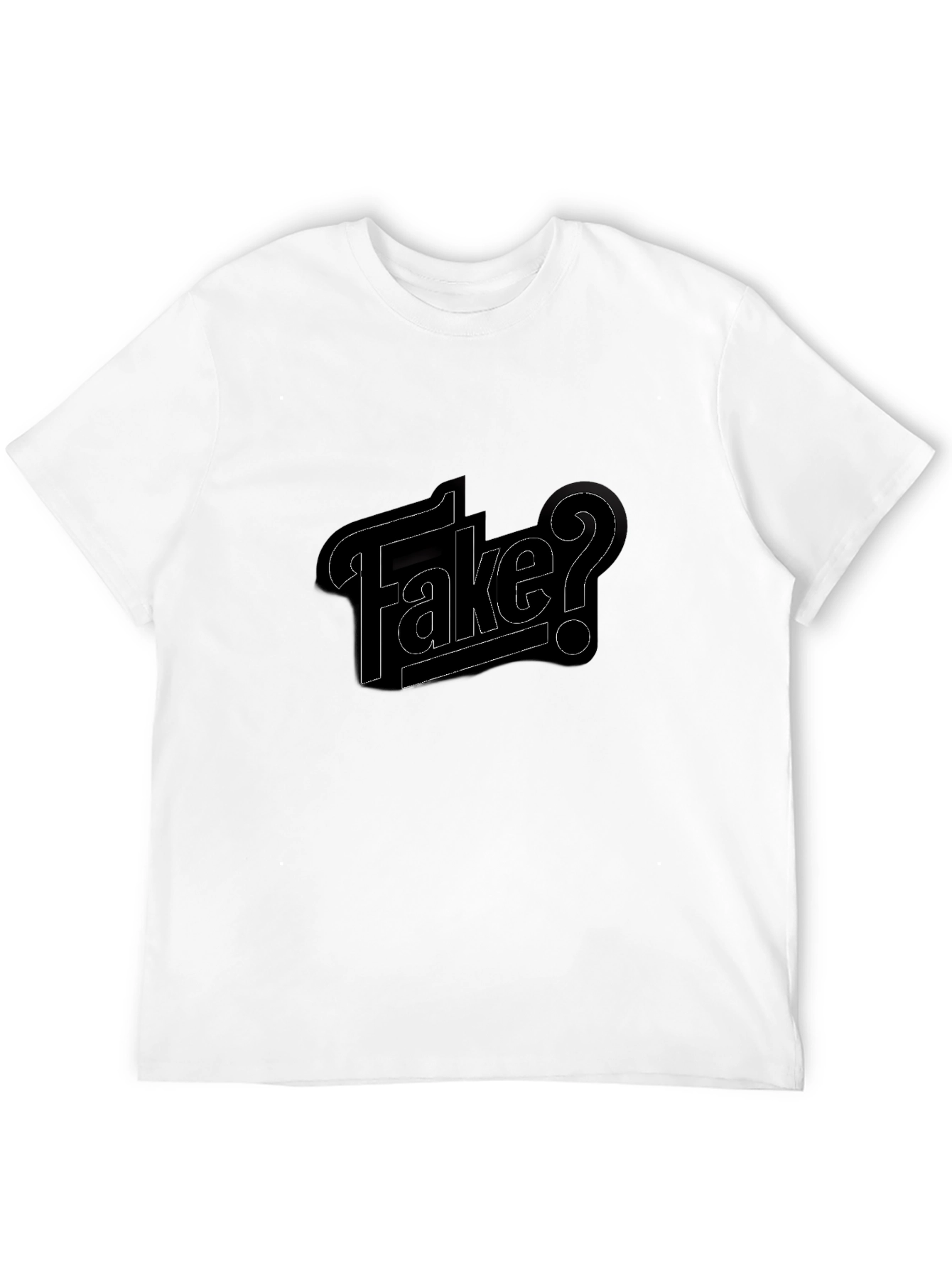 Fake? Graphic Tee - Mens Black T-Shirt