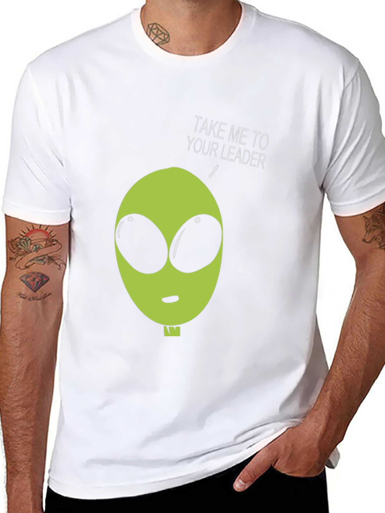 Alien Take Me To Your Leader Graphic Tee