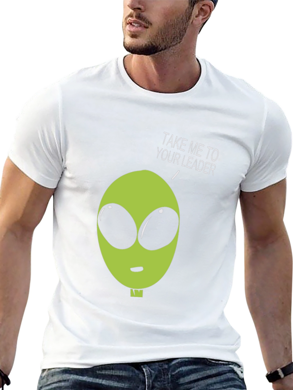 Alien Take Me To Your Leader Graphic Tee