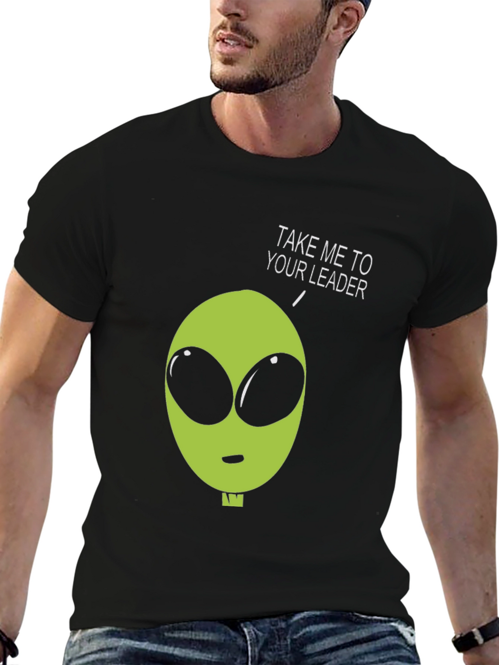 Alien Take Me To Your Leader Graphic Tee