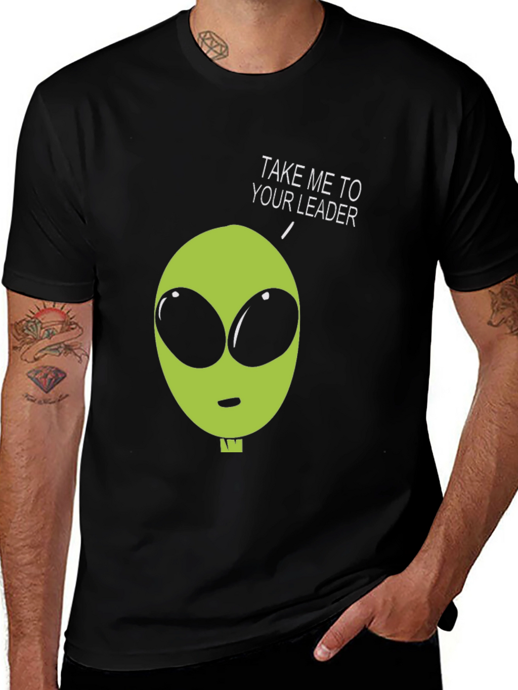 Alien Take Me To Your Leader Graphic Tee