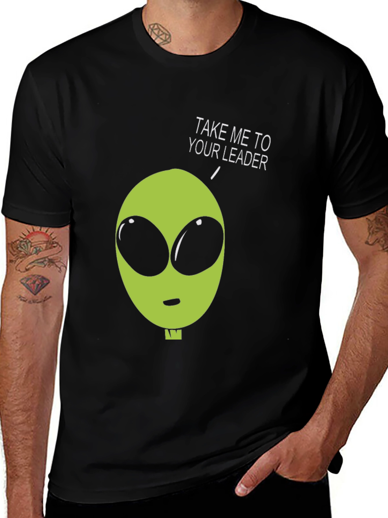 Alien Take Me To Your Leader Graphic Tee