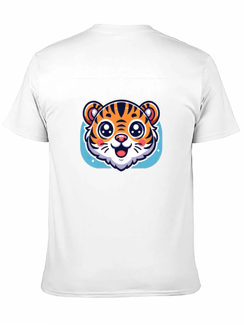 Cute Tiger Graphic Black T-Shirt