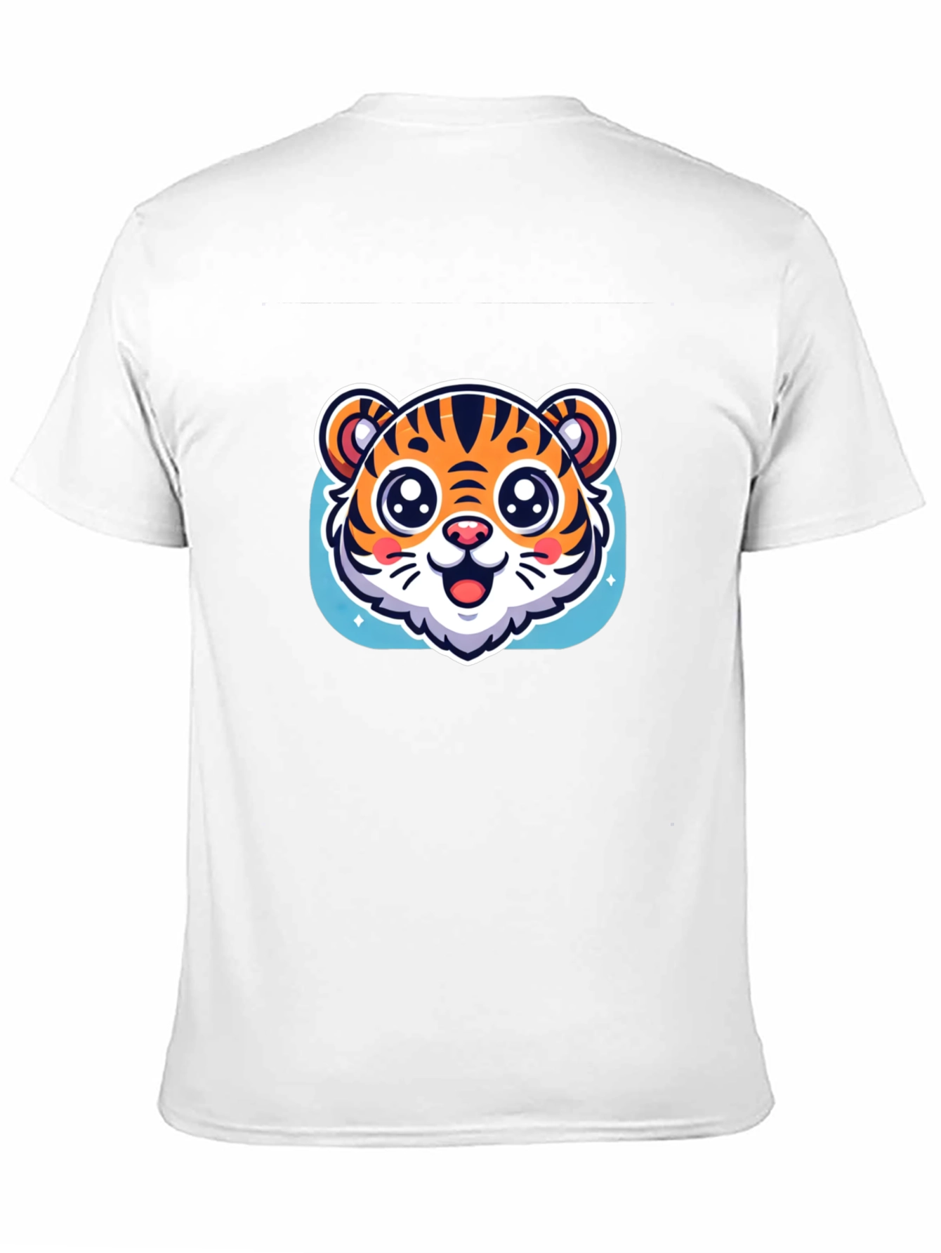 Cute Tiger Graphic Black T-Shirt