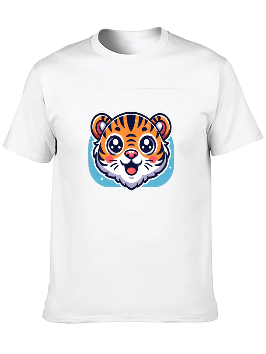 Cute Tiger Graphic Black T-Shirt